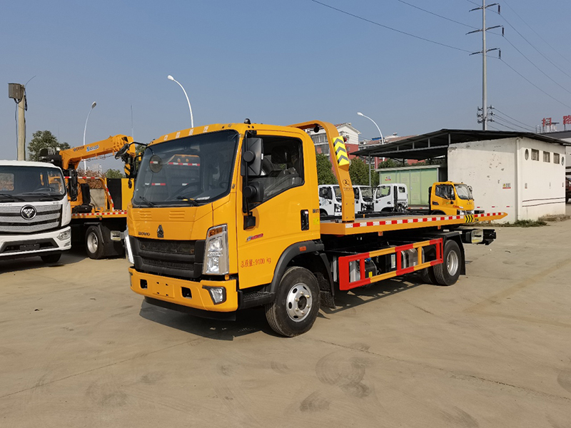 豪沃3800軸距黃牌清障車上市啦